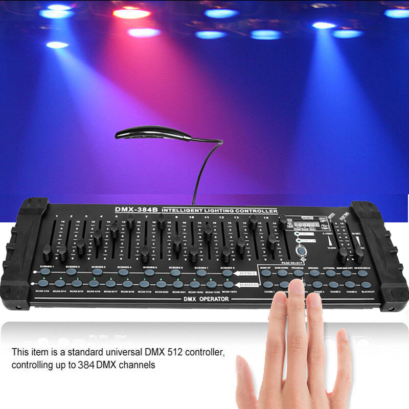 DMX 512 384 Channels Operator Console Controller For Stage Lighting DJ Party US