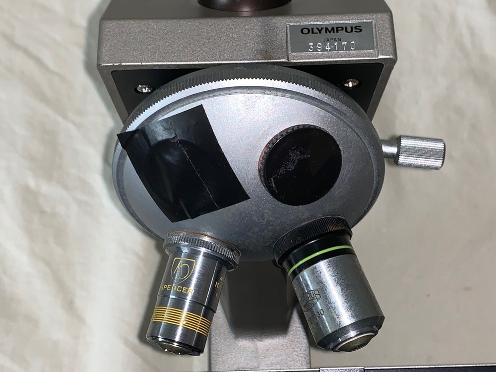 Olympus CH Series Monocular Microscope w/ 2 objective lenses