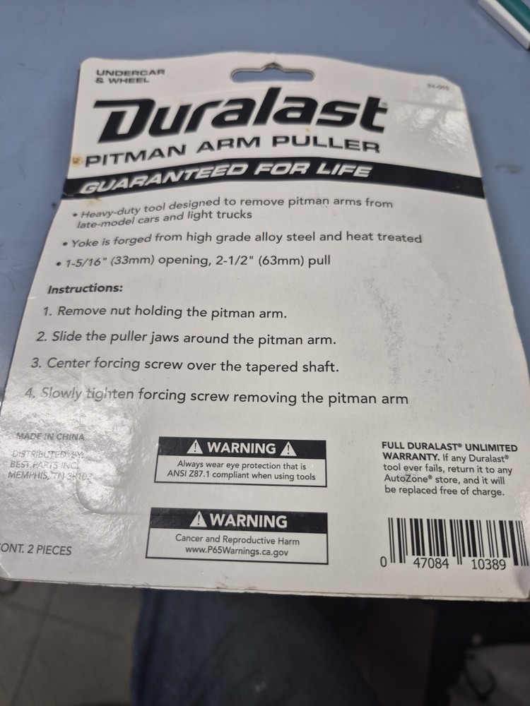 Duralast Pitman Arm Puller 84-003