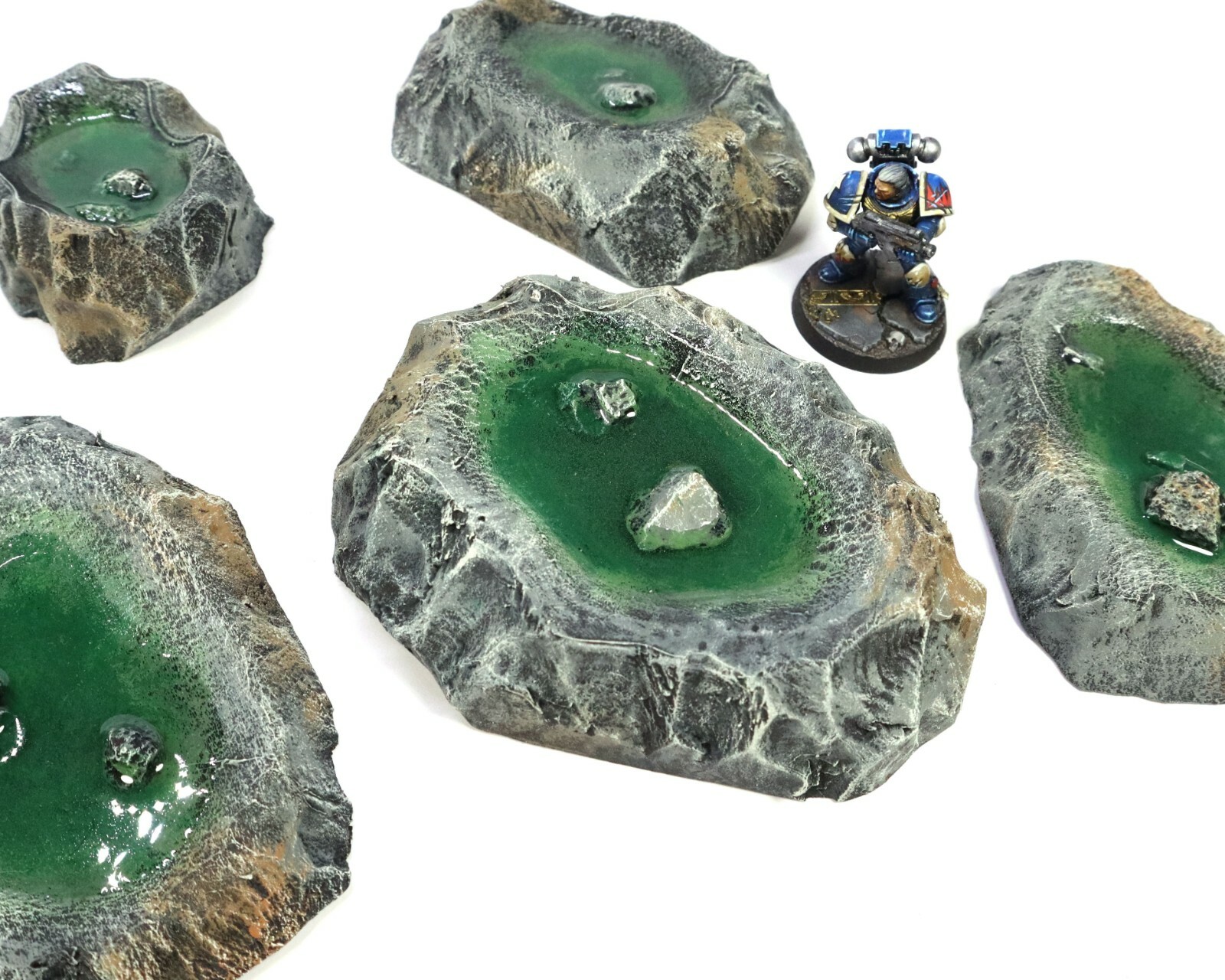 Premium Pool of Water Terrain Set Handmade Ponds for D&D