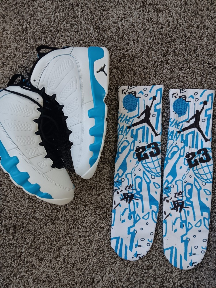 Jordan 9 Powder Blue  Socks