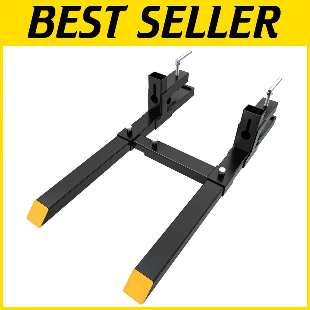 43" Clamp on Tractor Forks - 2000lbs Capacity-