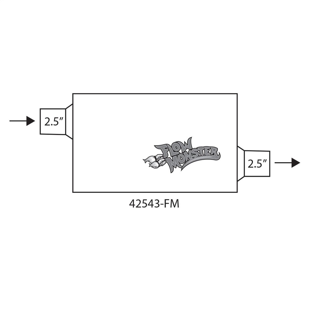 Flowmaster 42543-FM FlowMonster Muffler