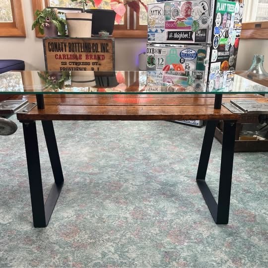 Repurposed Vintage Mac Tools Mechanic’s Creeper Coffee Table