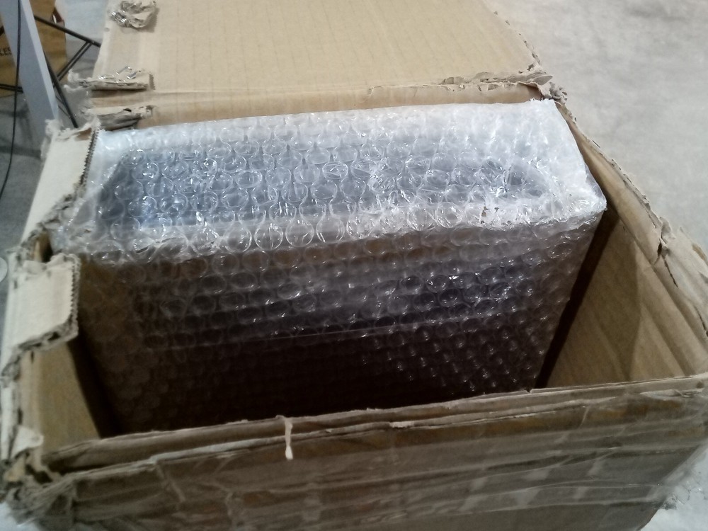 Brushed Gold LED 45 in. Shower Panel **missing shower head/panel only