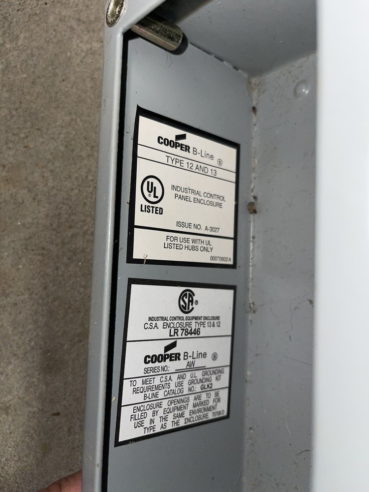 COOPER B-LINE LR78446 PUSHBUTTON ENCLOSURE NSMP