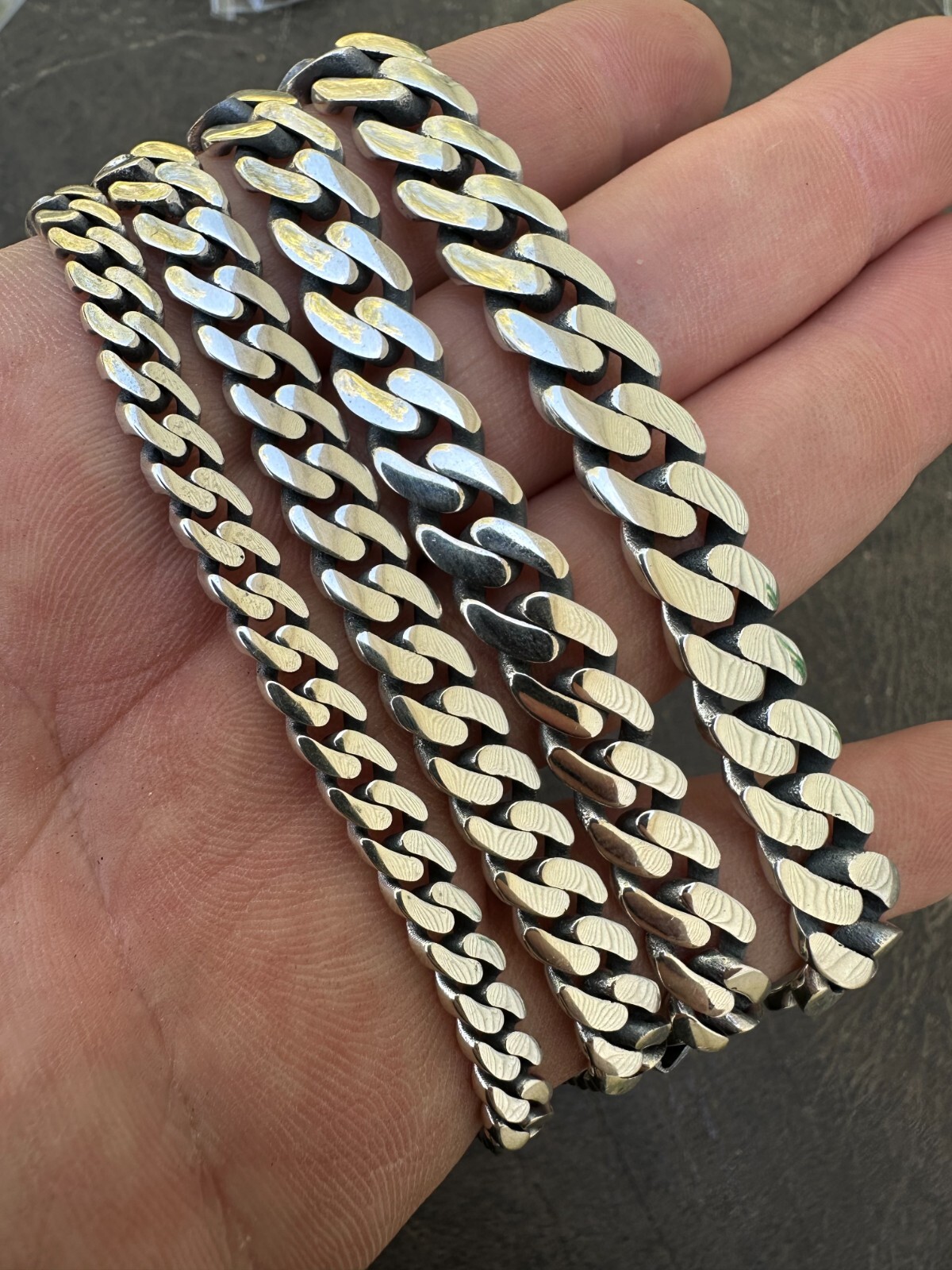 Miami Cuban Link Chain Necklace Real 925 Sterling Silver 6-12mm