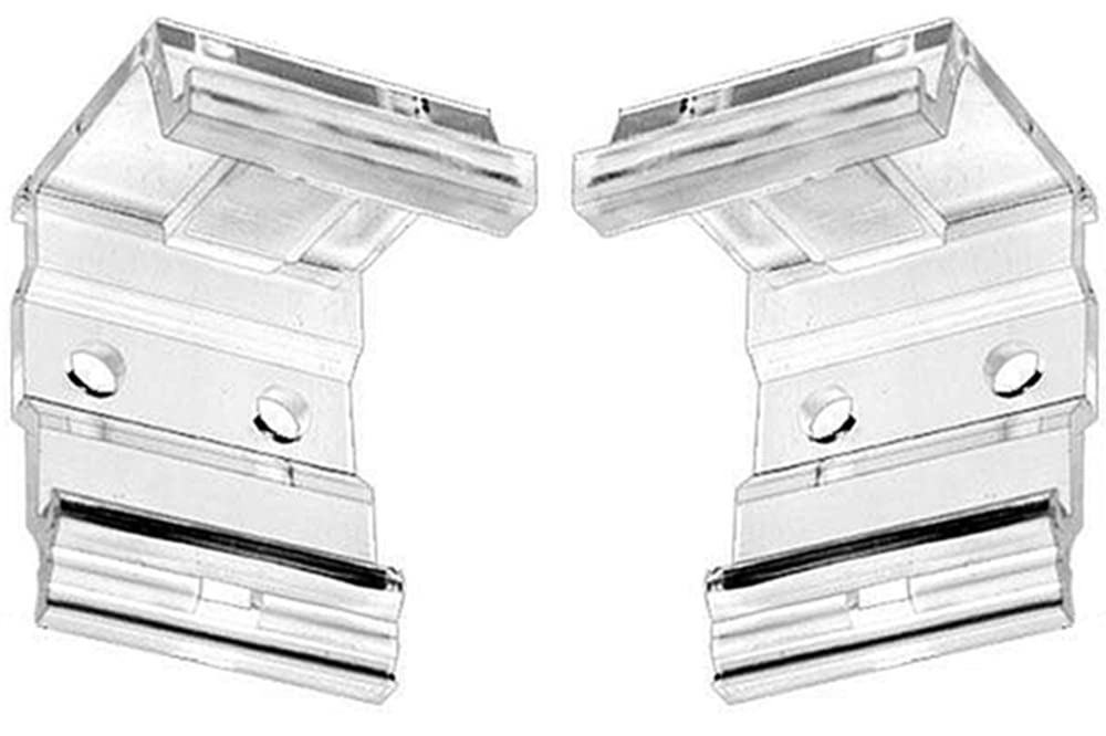 Cutelec 2pcs Clear Plastic Bracket Hidden Mounting Bracket Clips for Some 1" ...