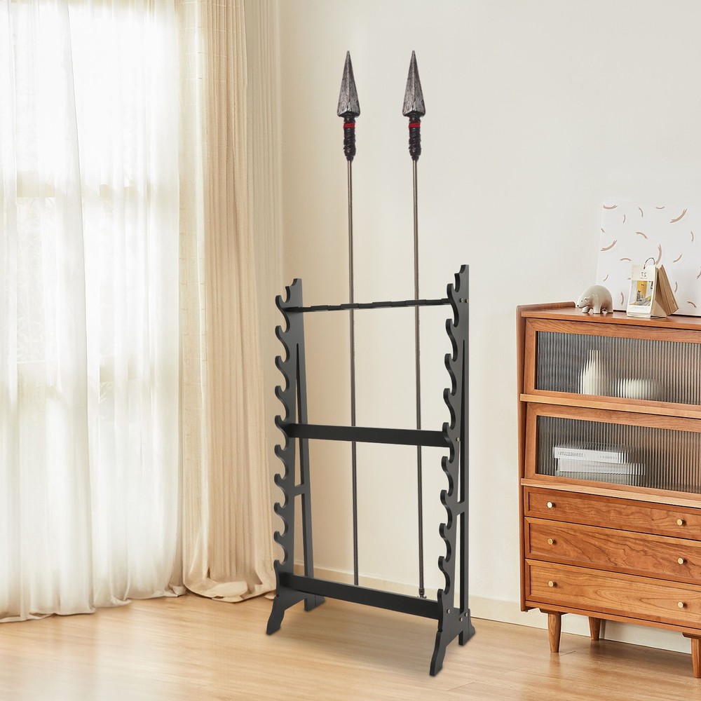 Sword Stand, Vertical Sword Stand Display, 10 Tier/5 Hole Sword Holder