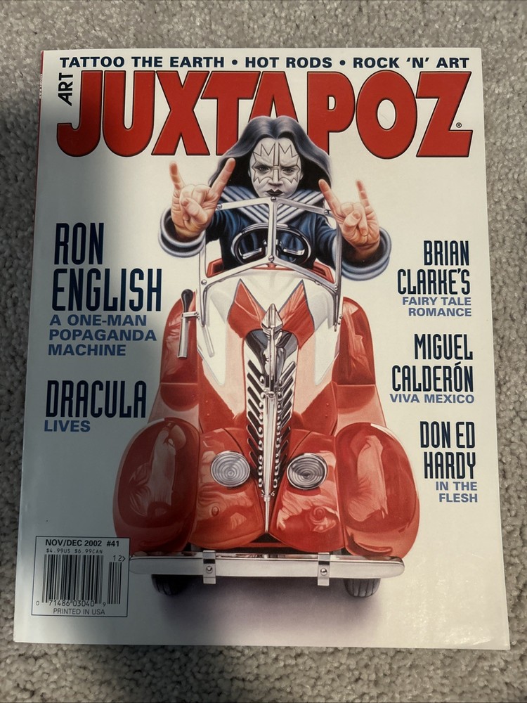 ART JUXTAPOZ MAGAZINE 2002 KISS ACE FREHLEY THEMED COVER