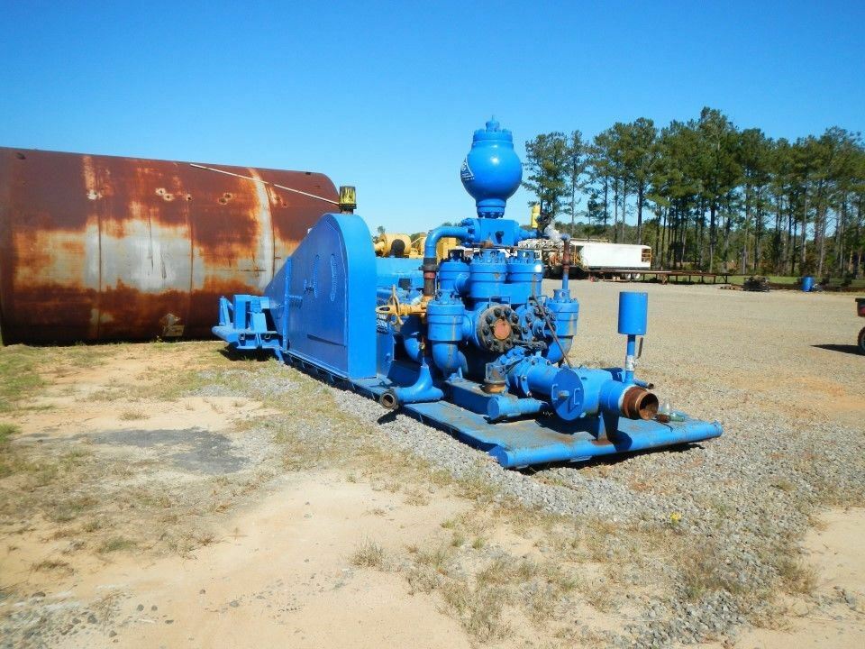 Skid Mounted National K500-A Duplex Mud Pump