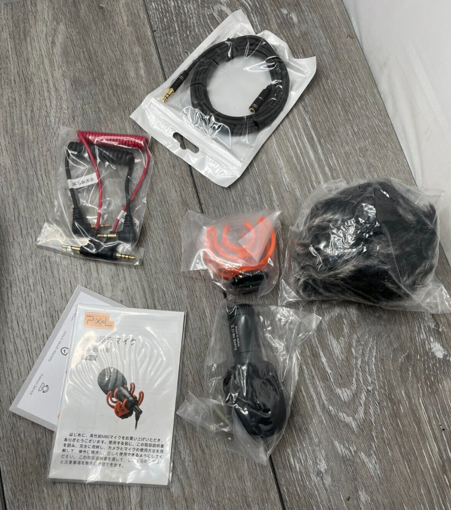 Pixel M80 Microphone Kit w/Shock Mount for Vlogging/Videography Live Stream