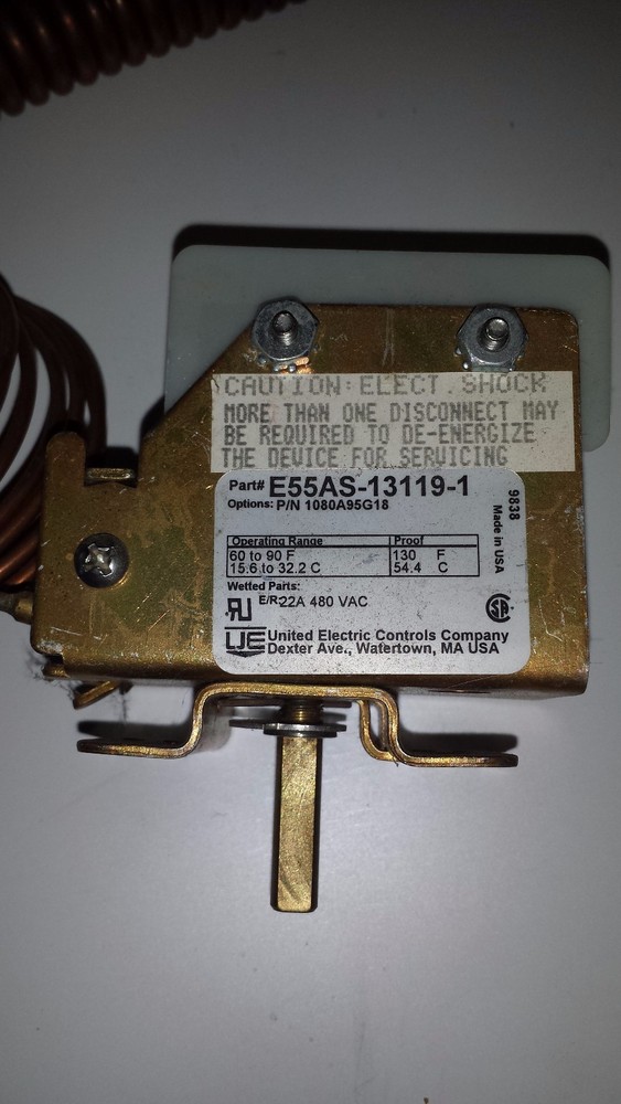 United Electric Controls Temperature Controller E55AS-13119-1