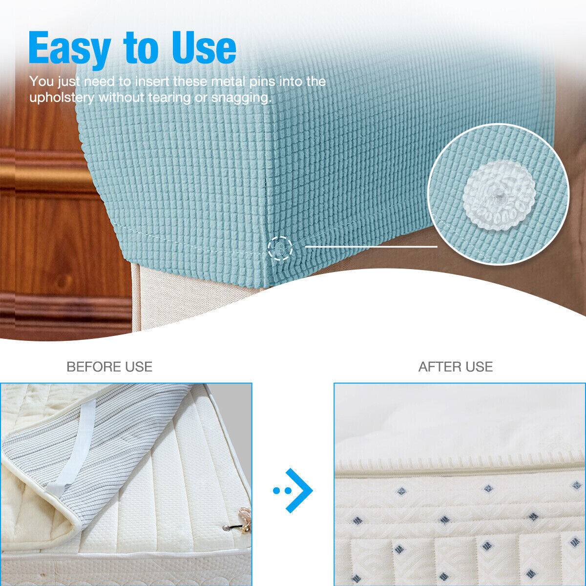 100/200X Headliner Twist Pins Kit For Fabric Sofa Chair Upholstery Crafts Repair