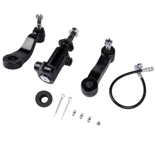 Front Idler Arm 3 Grooves Splines with Bracket & Pitman Arm Replacement for