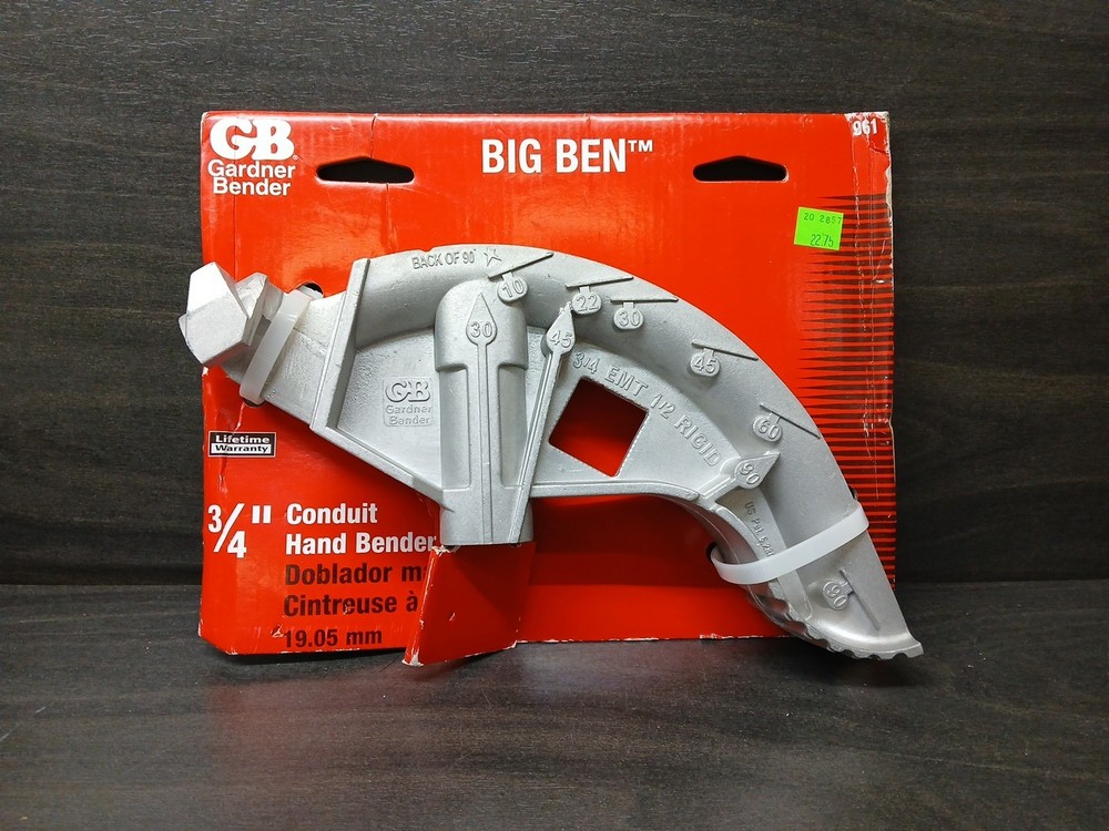 Gardner Bender Big Ben 3/4" Conduit Hand Bender 961