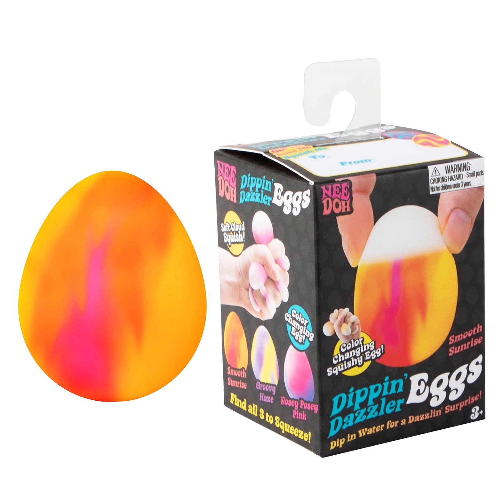 2026 SET OF 3 NeeDoh Dippin’ Dazzler Eggs Nee Doh Color Changing Egg NEW-