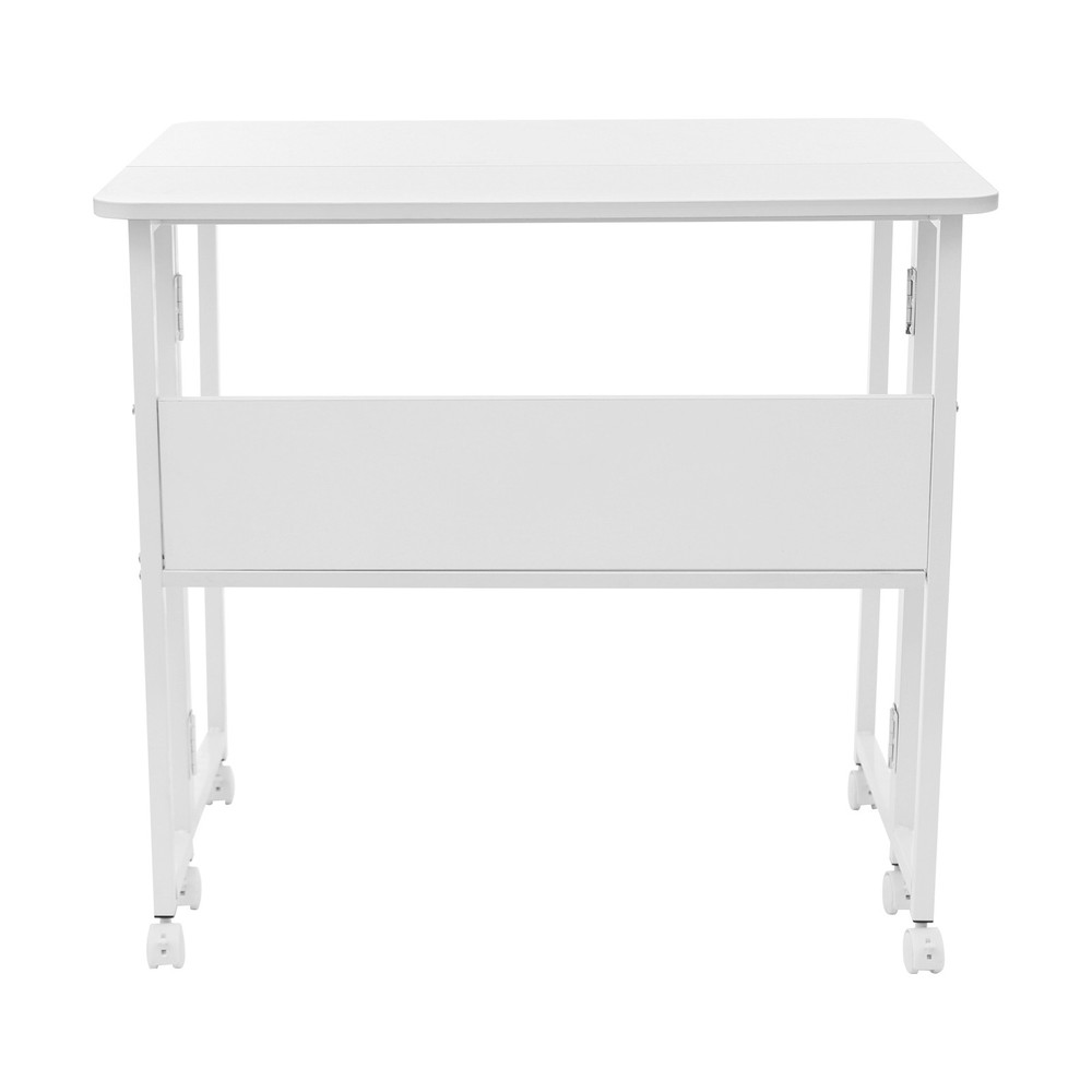 Foldable Computer Desk With Wheels Folding Desk Folding Desk With Storage Shelf
