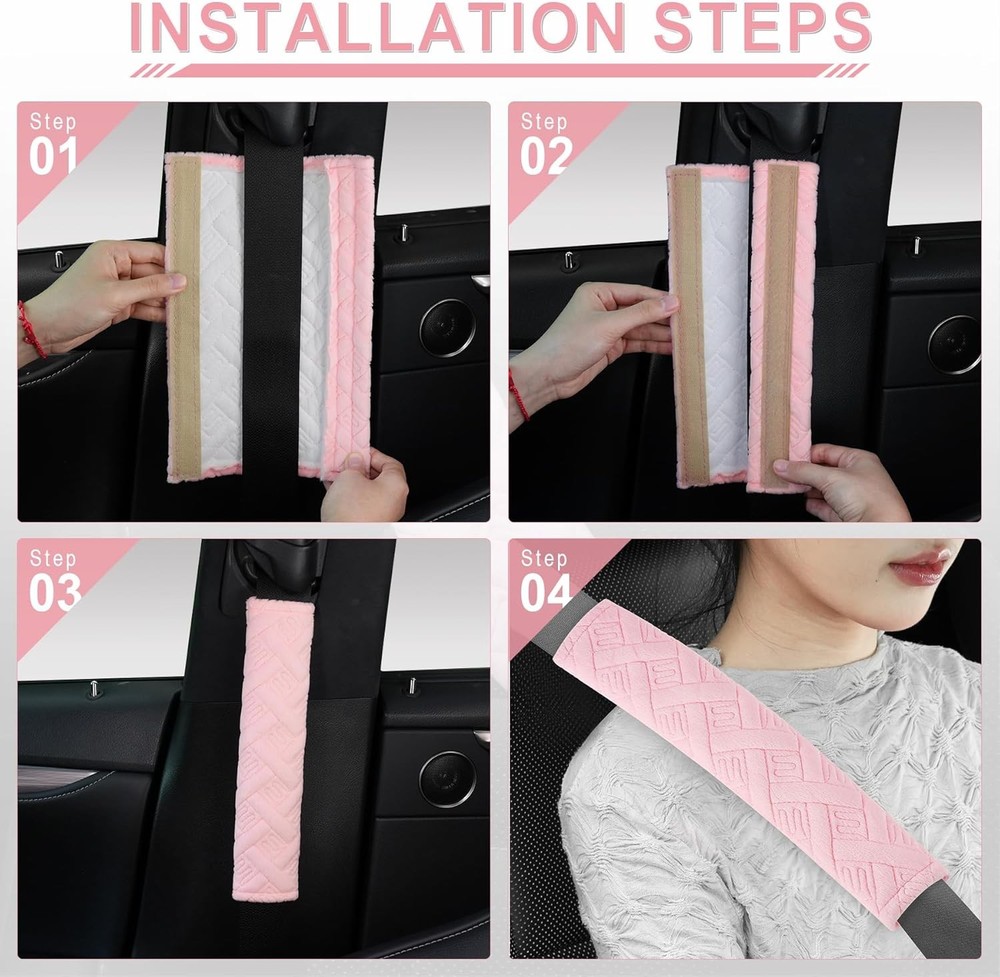 Car Shoulder Strap Pads Universal Interior Comfort