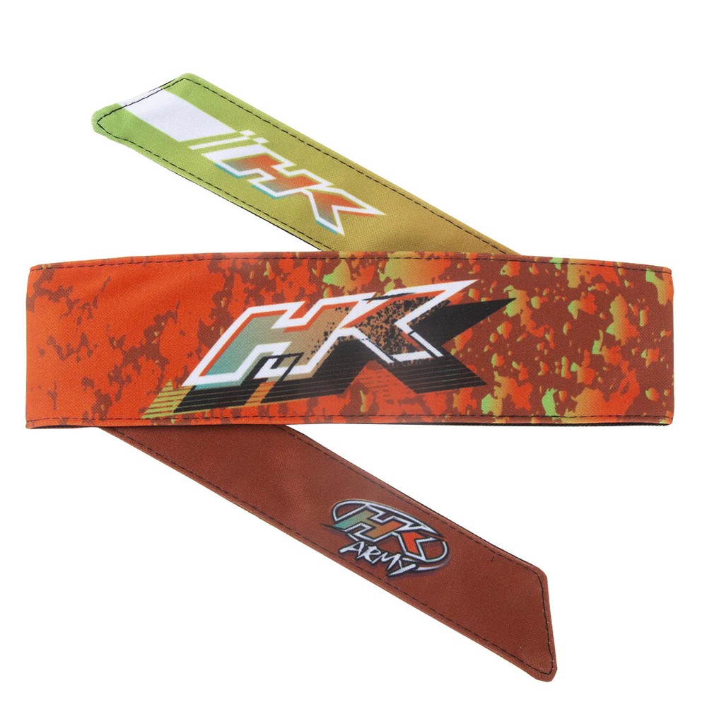 HK Army Headband - Retro "Edge" Orange/Lime