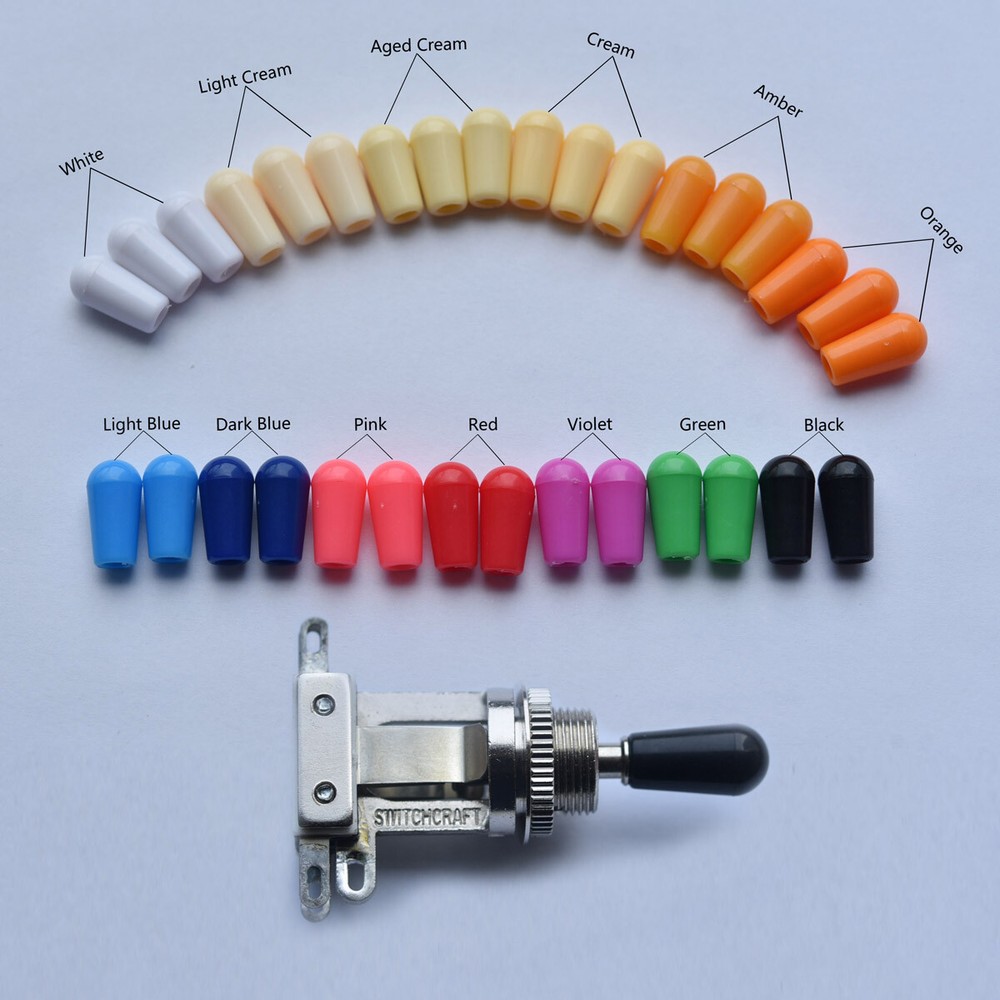 10pcs American Thread Toggle Switch Tip Cap for Gibson with Switchcraft Switch