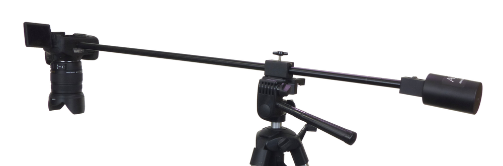 Horizontal Camera Mount PRO with Counterweight for Heavy Cameras