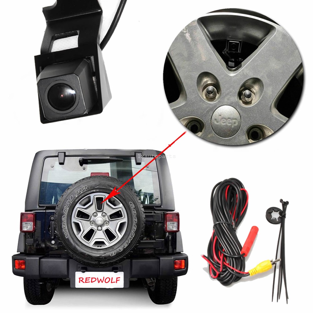 Replace Spare Tire Mount Backup Camera Reverse Parking For Jeep Wrangler 2007-18