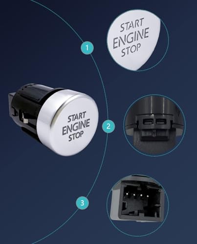 Push Start Stop Button, Compatible with 2009-2017 VW Tiguan, 2017-2018 VW