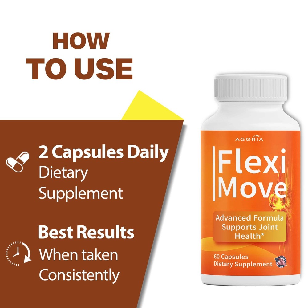 (6 Pack) Flexi Move Joint Support Advanced Formula Supplement FlexiMove Capsules