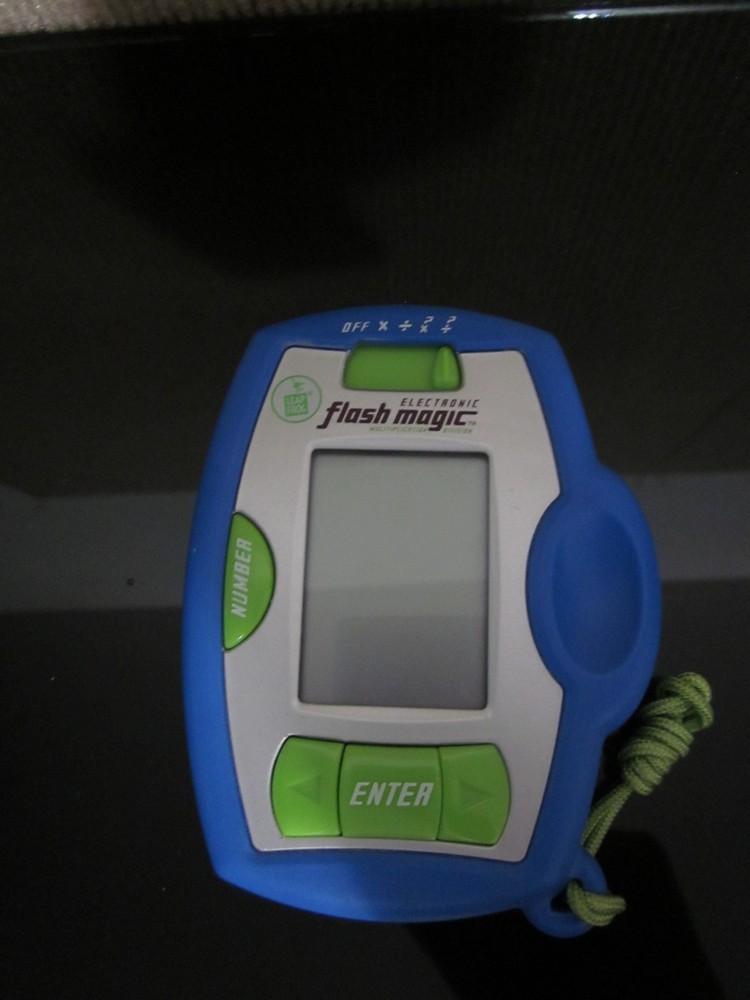 Handheld Leap Frog Electronic Flash Magic Working 2002 Blue Green