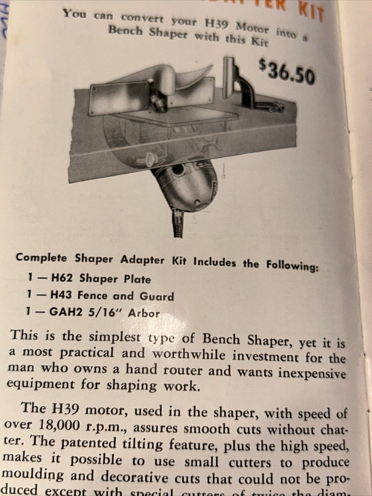 Stanley Shaper/ router table cutter guard Vintage