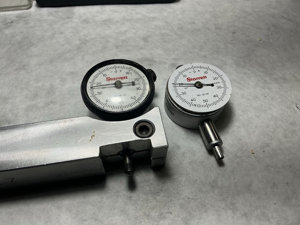(2) Starrett No. 81-141 Dial Indicators
