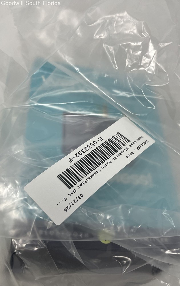 WaveCAST Black Wireless Home Receiver Bluetooth Audio Transmitter Not Tested