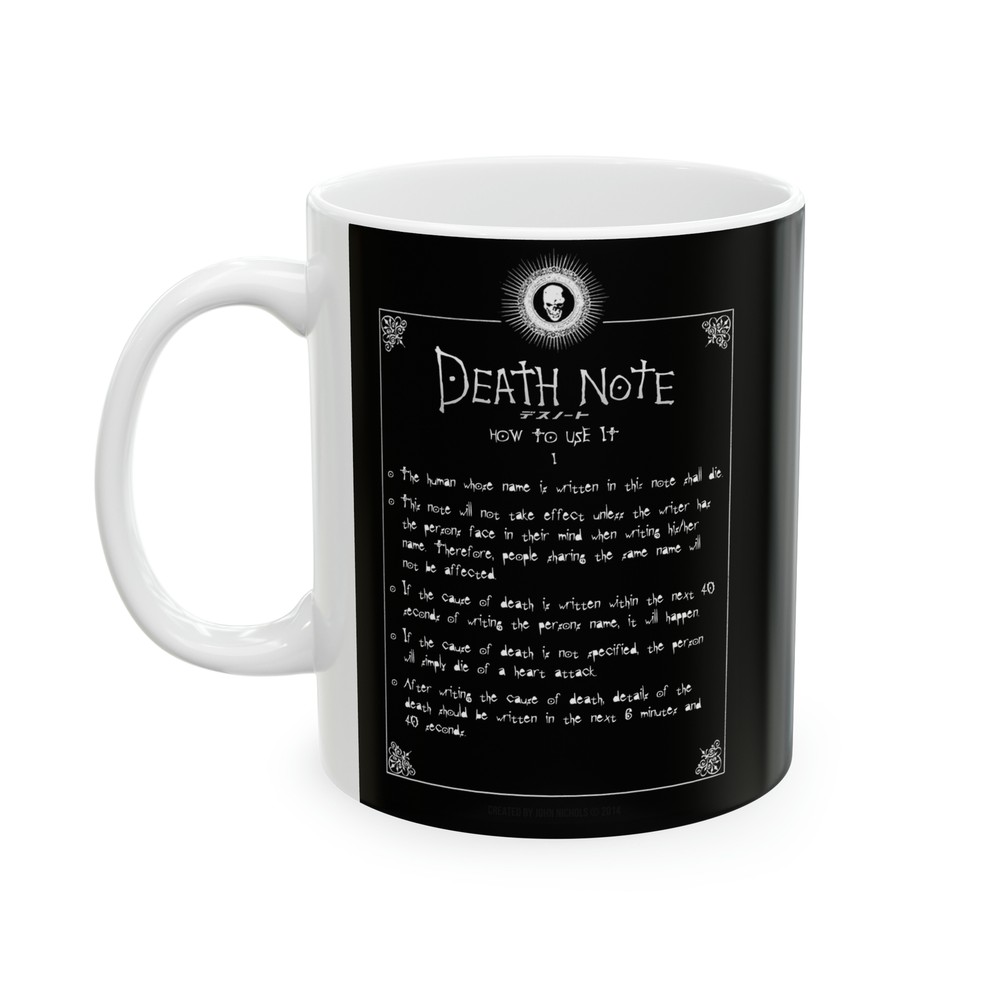 Death Note Mug, 11oz