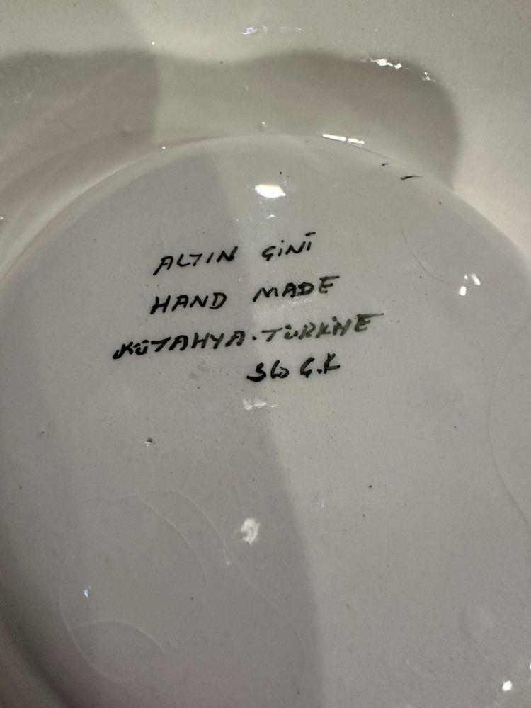 turkish hand painted Dish