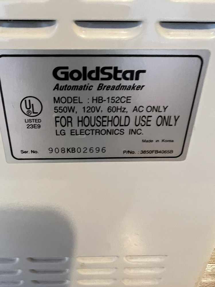 Goldstar Bread Maker Machine Replacement Motor HMR031L3 for Model HB-152CE