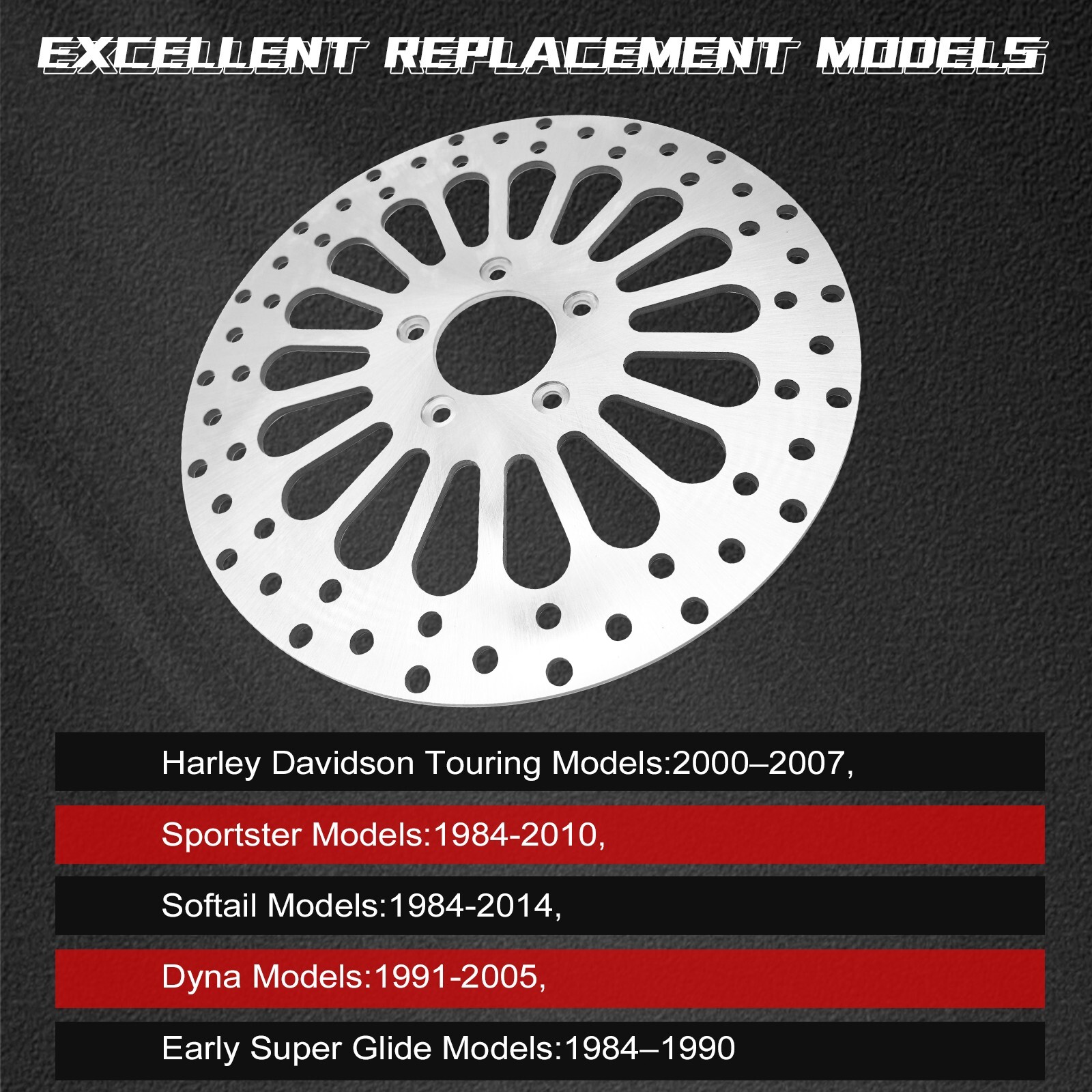 11.5" ( Front & Rear )Brake Rotors for Harley Touring Dynas Touring Sportster US