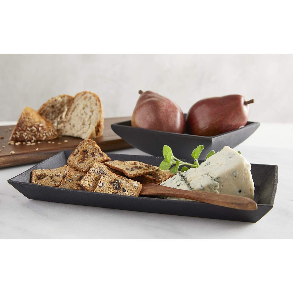 Durable Cast Iron Serving Tray, 10.2 x 5.80-Inches, Rectangular