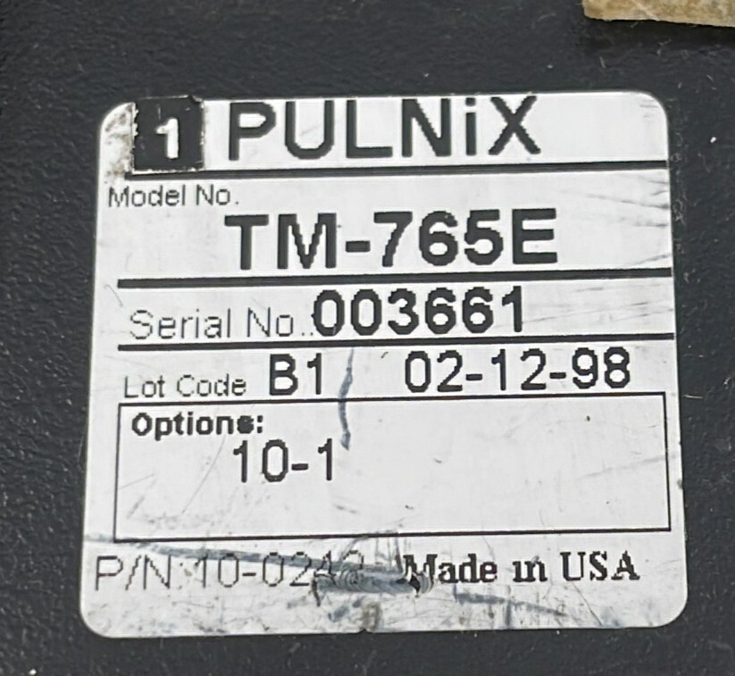 Pulnix TM-765E CCD Camera