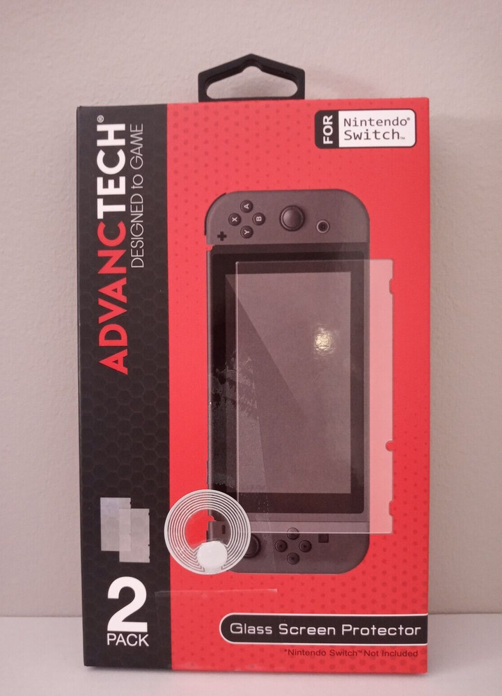ADVANCTECH Nintendo Switch Glass Screen Protector 2 Pack NIB