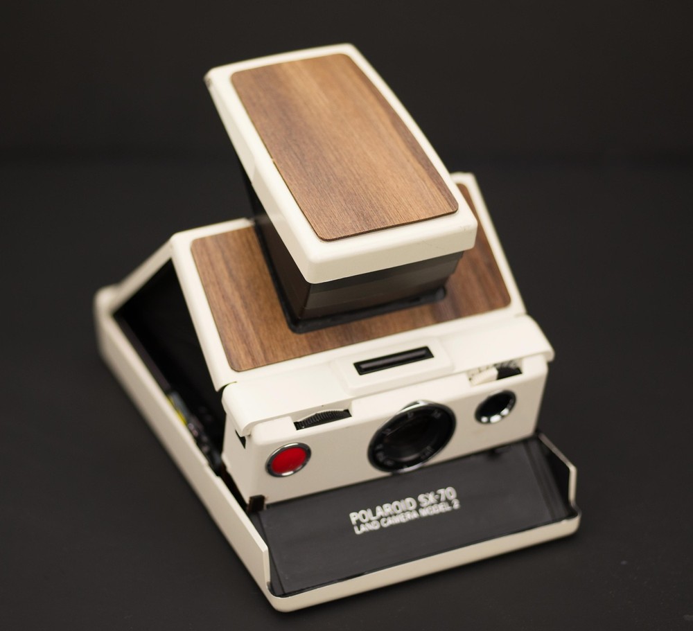 Polaroid SX-70 Model 2 - Walnut Wood Replacement Cover