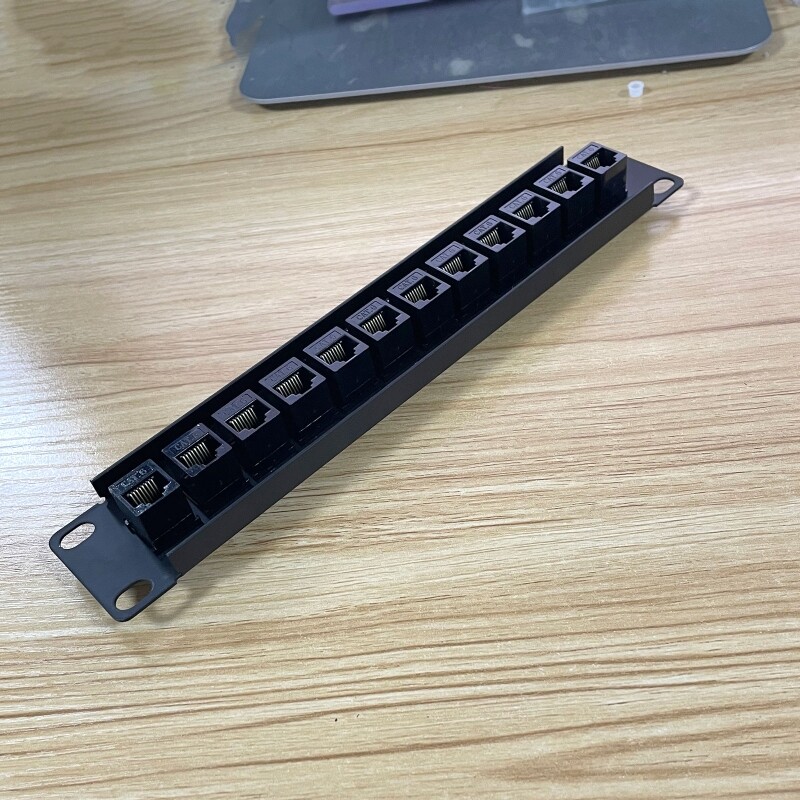 12 Port CAT6 Wallmount Patch Panel 10G Support 1U Patch Panel UTP