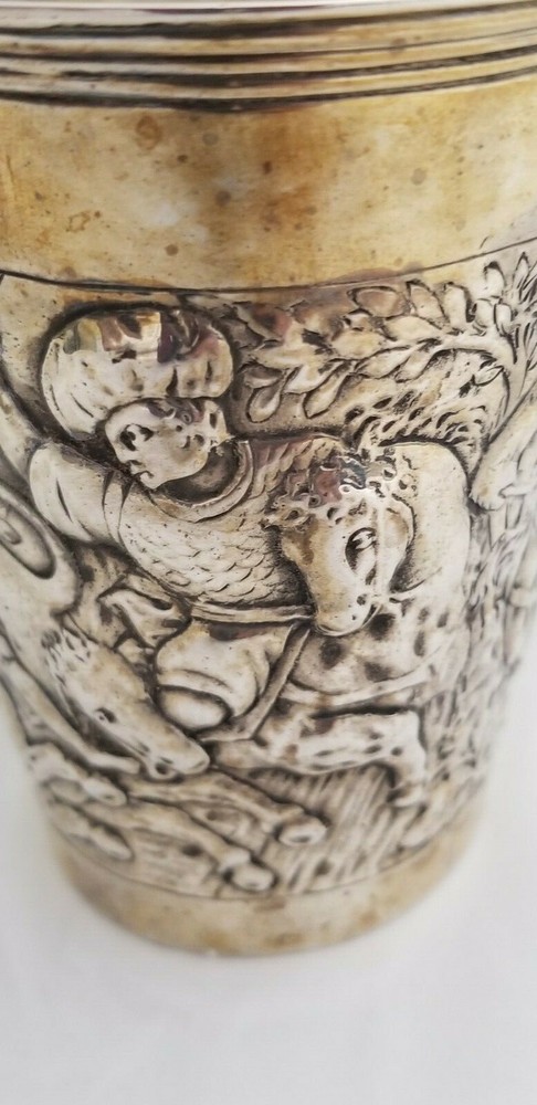STERLING SILVER HUNTING CUP / BEAKER