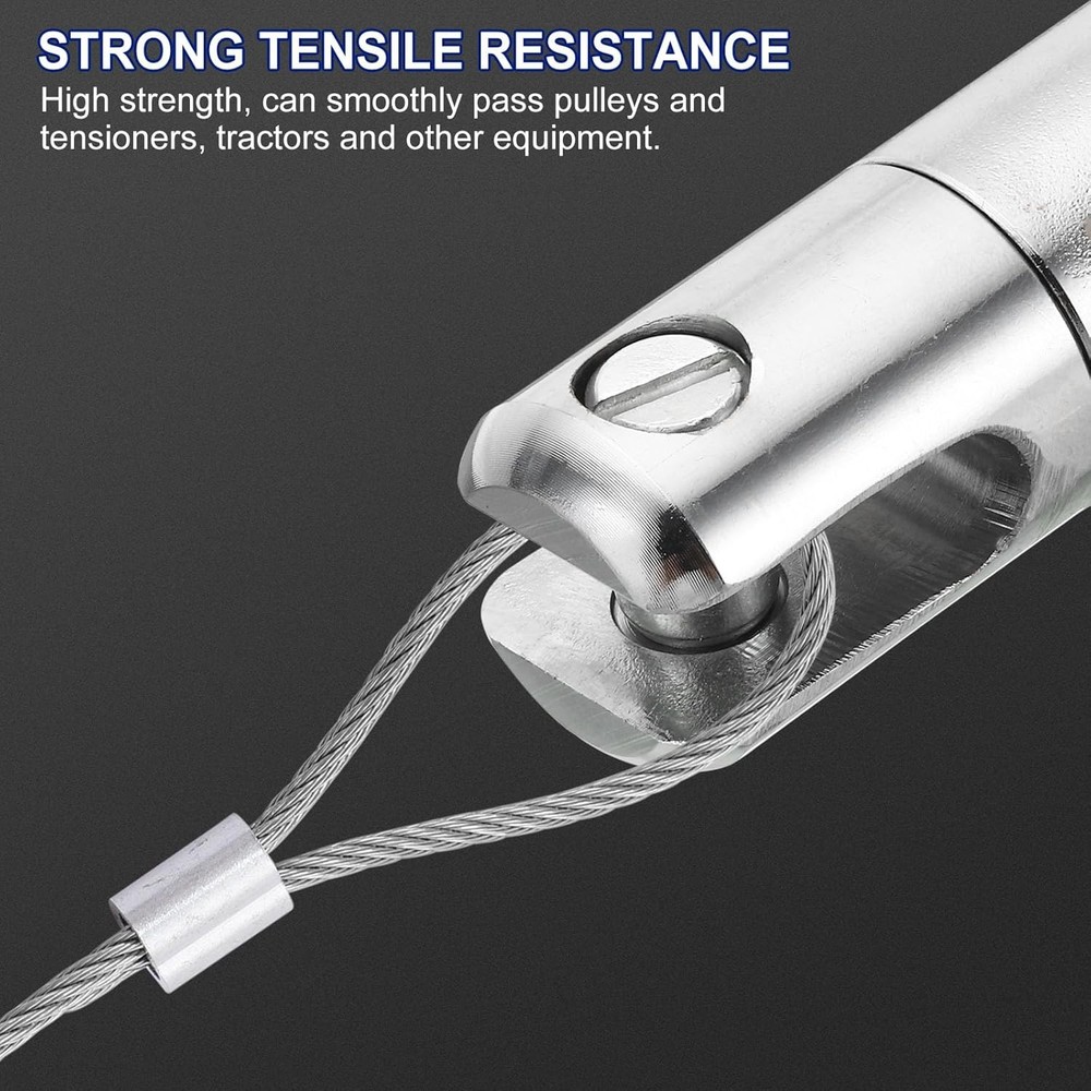 PATIKIL 1 Ton Cable Pulling Swivel, Alloy Wire Puller Cable Pulling Grip Swivel