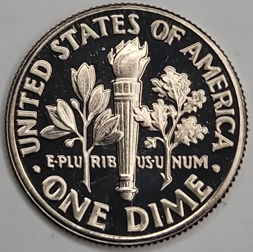 1986 S GEM PROOF DCAM ROOSEVELT DIME