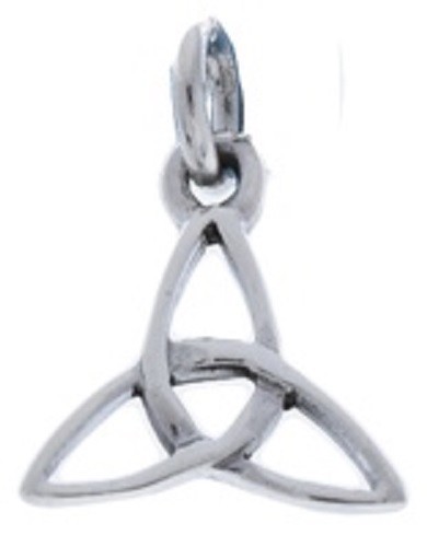 STERLING SILVER CELTIC TRINITY PENDANT no chain