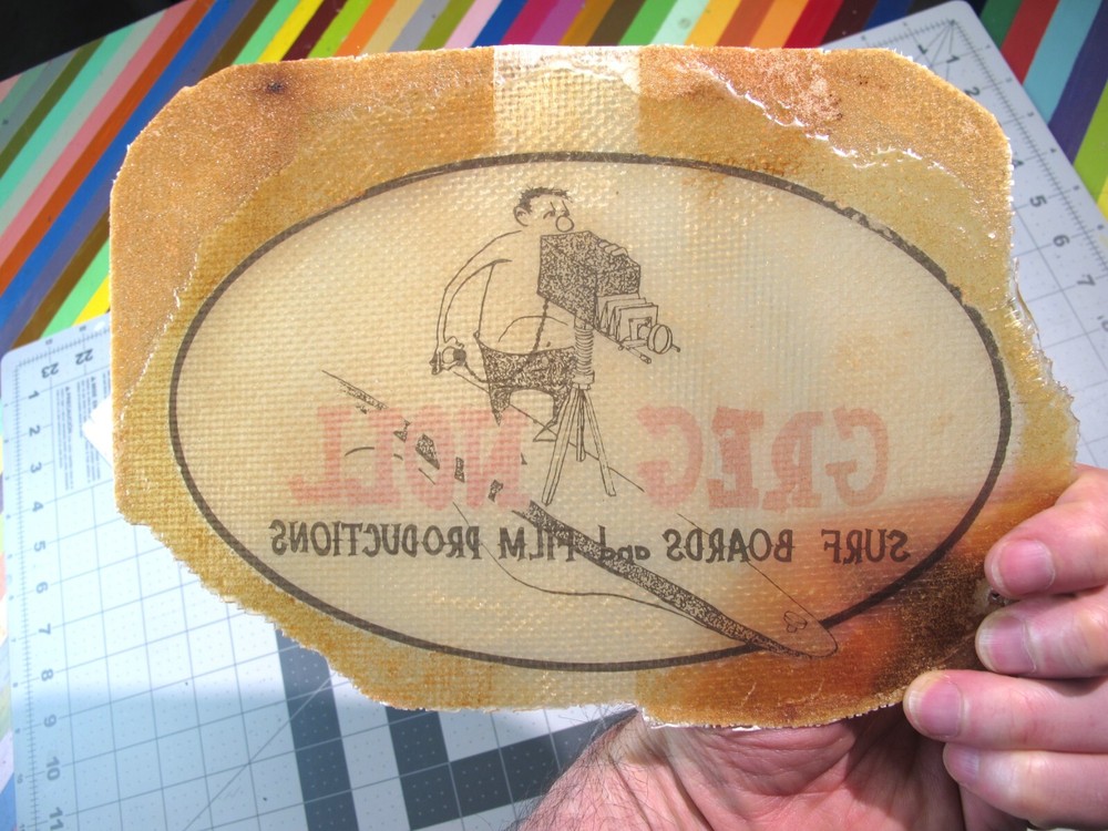 vtg Surfing ephemera - Greg Noll Surfboards laminate version 3