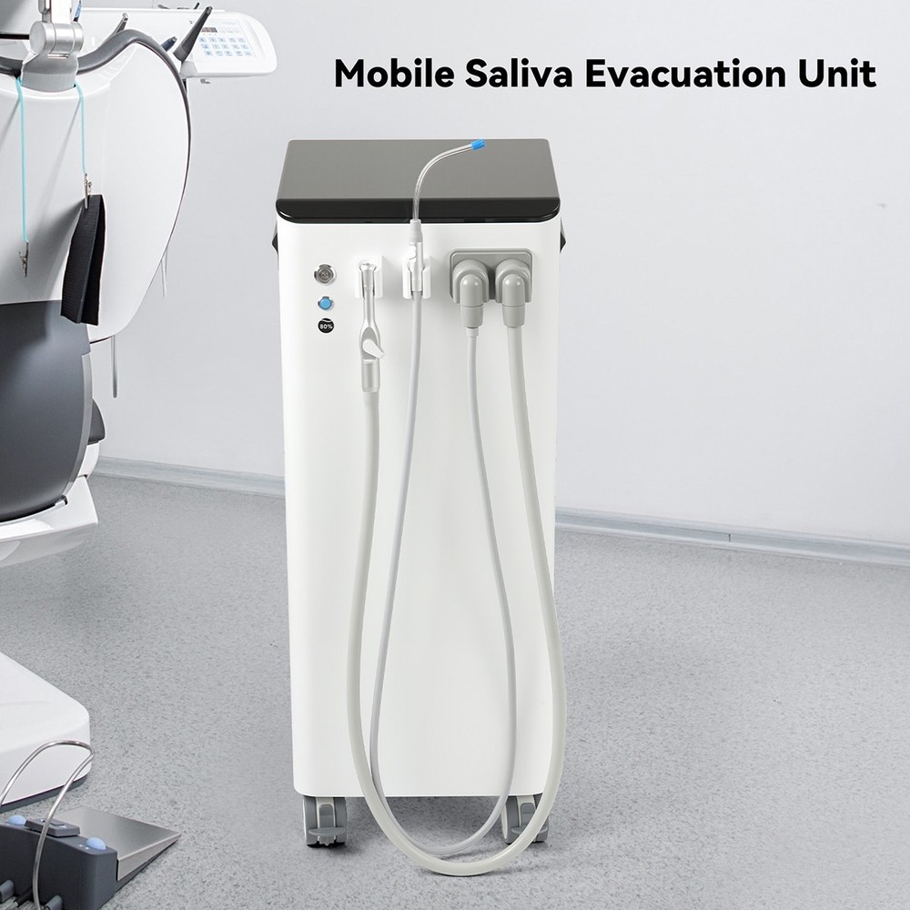 Dental Mobile Suction Unit System Negative Pressure Pump High Volume Suction