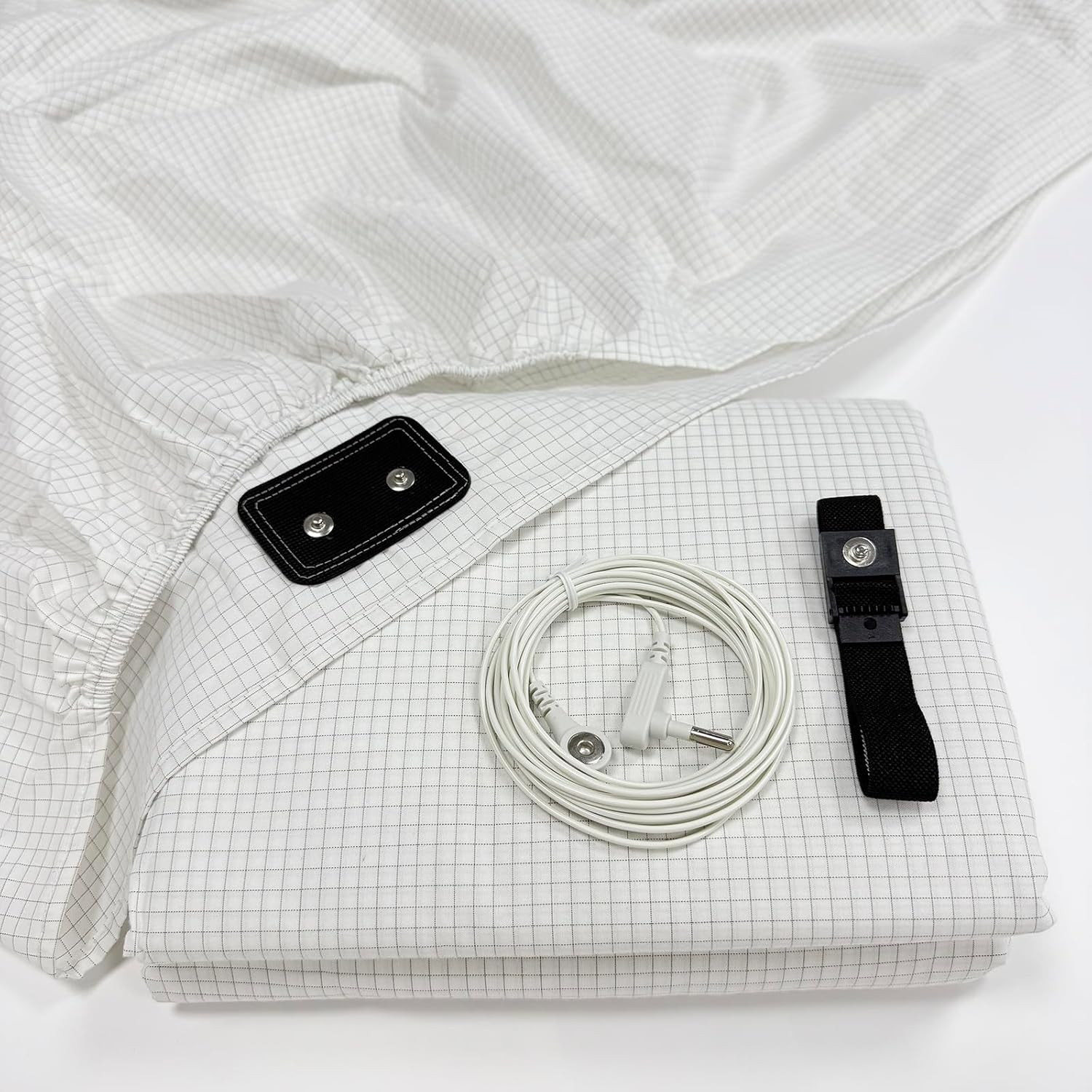 13% Silver Fiber With Connection Cord Cable Grounding/Earthing Sheet King/Queen