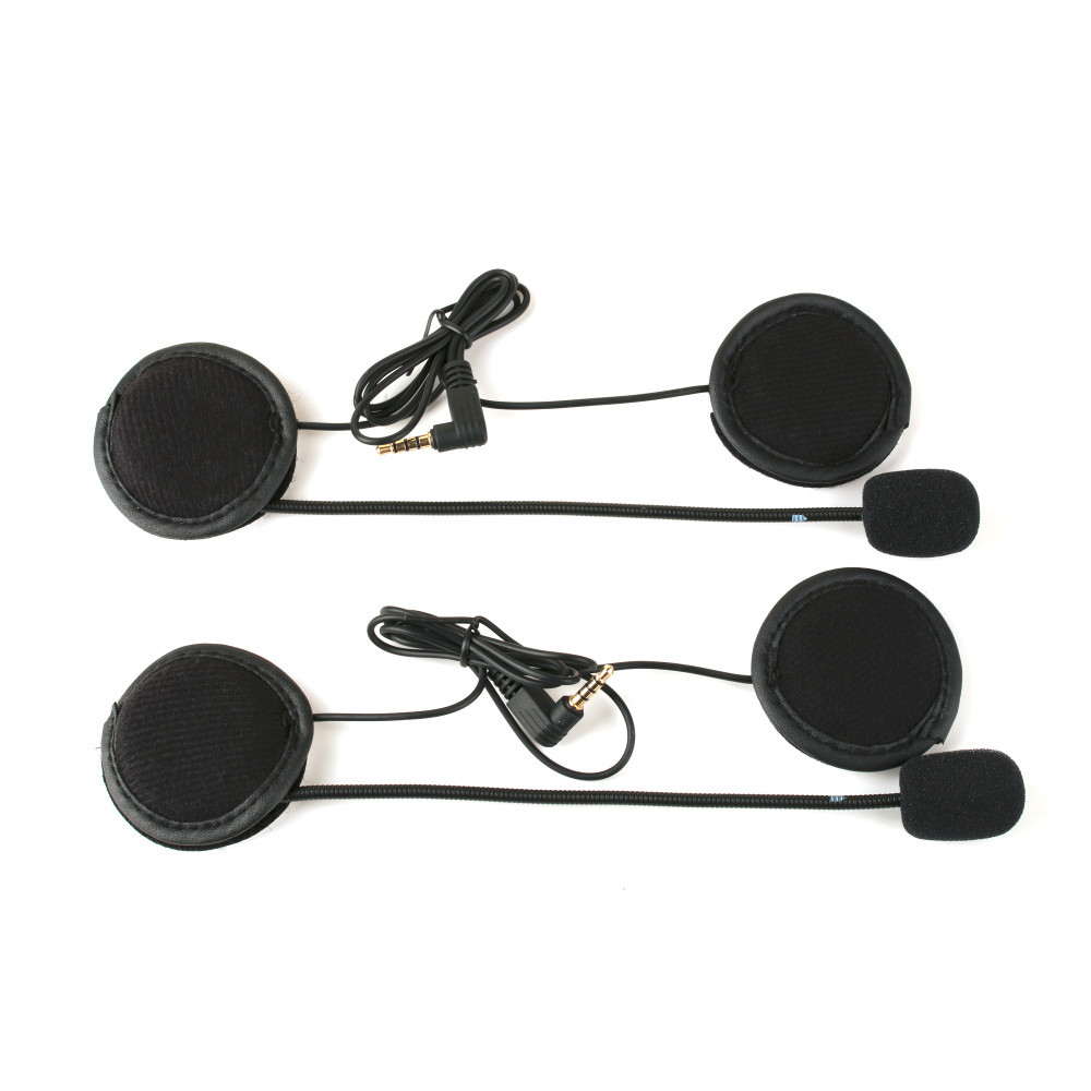 2X Bluetooth Motorcycle Helmet Intercom Interphone Headset Intercomunicador V6